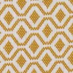 Viana Cushion Cover [Mustard/White]