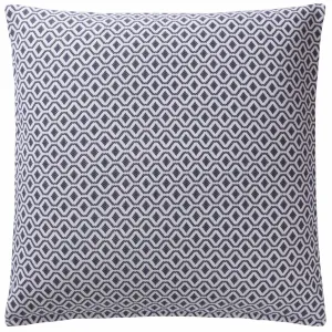 Viana Large Cushion Cover [Blue grey/White]