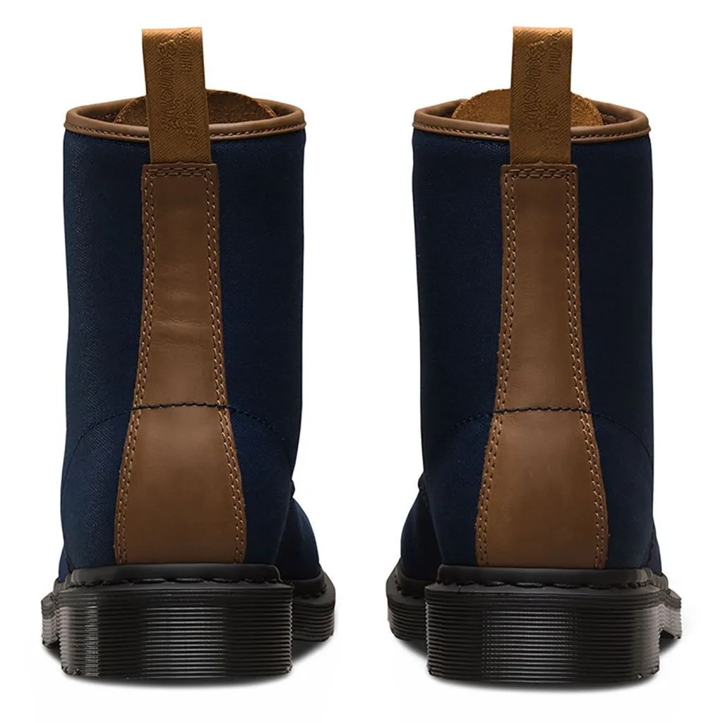 Waxy New Laredo Canvas Leather Men's Biker Boots