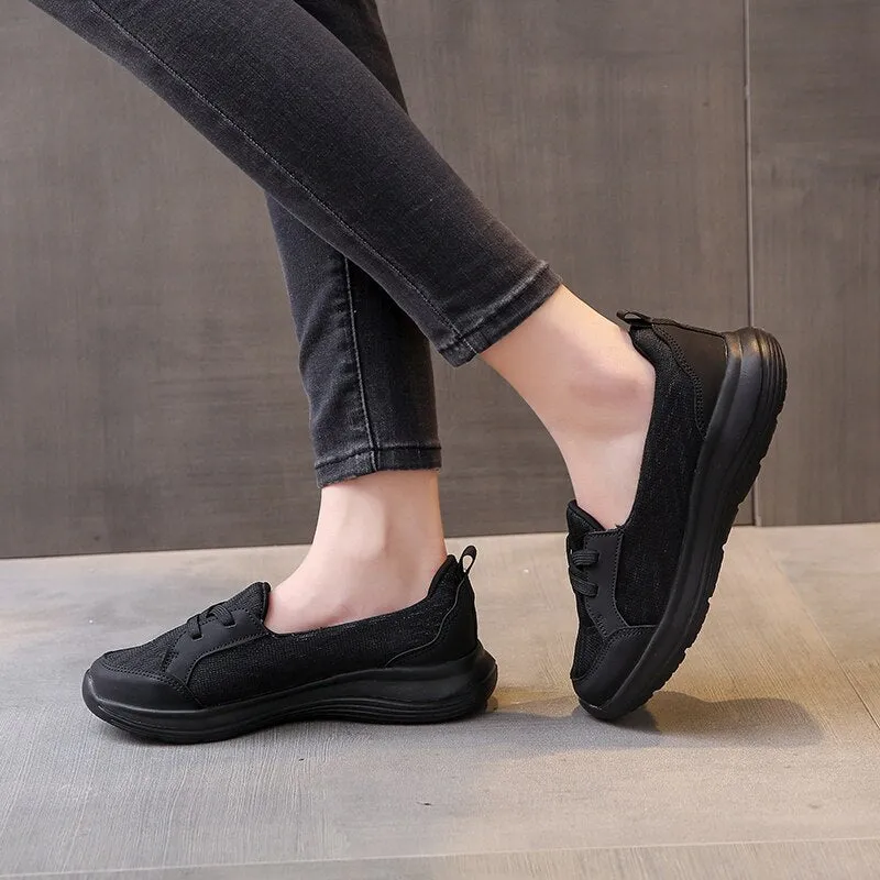 Women Vulcanized Shoes Comfortable 2023 New Women Sneakers Slip On Flats Shoes Loafers Women Plus Size 43 Zapatillas Hombre