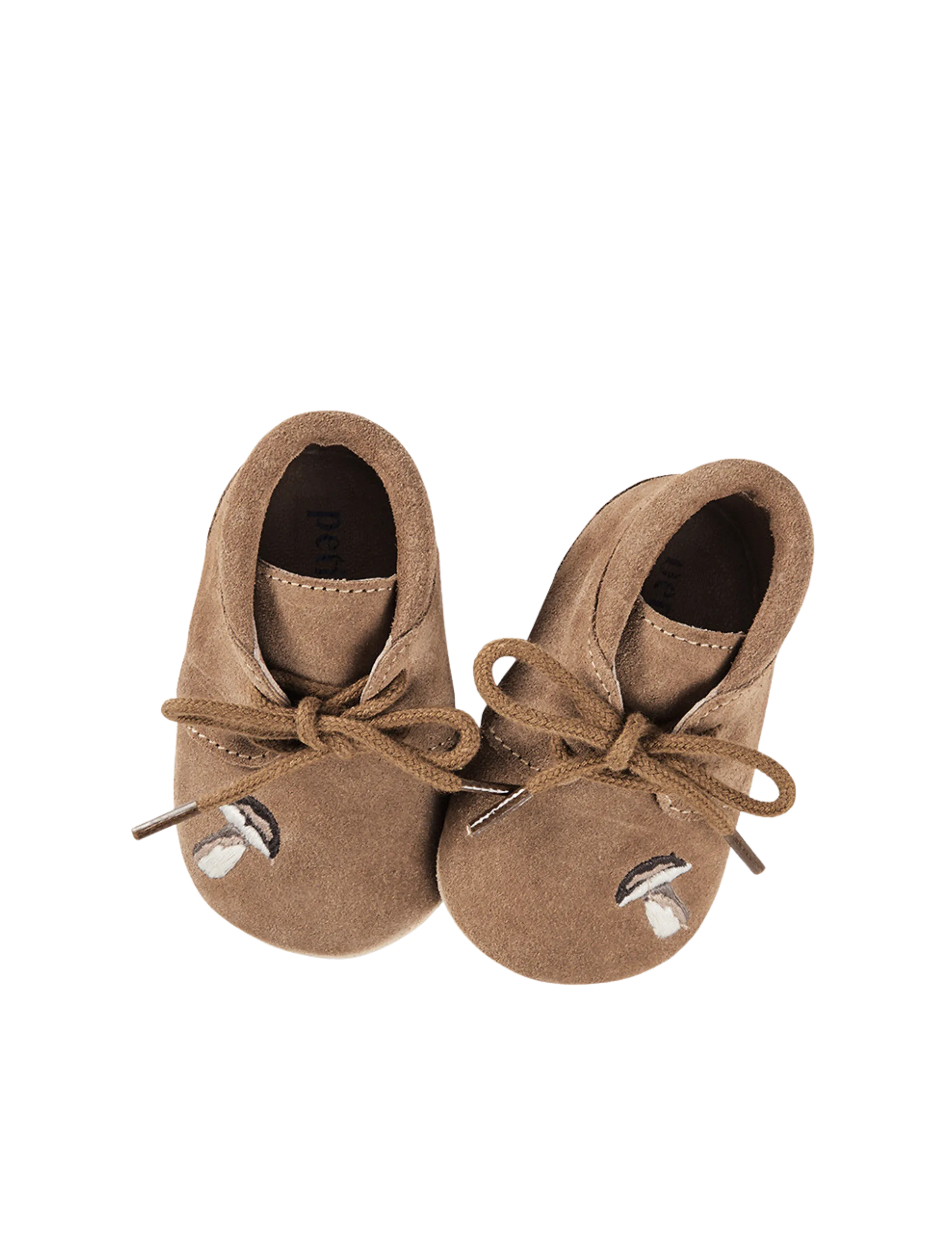 Woodland Crib Shoe - Mushroom