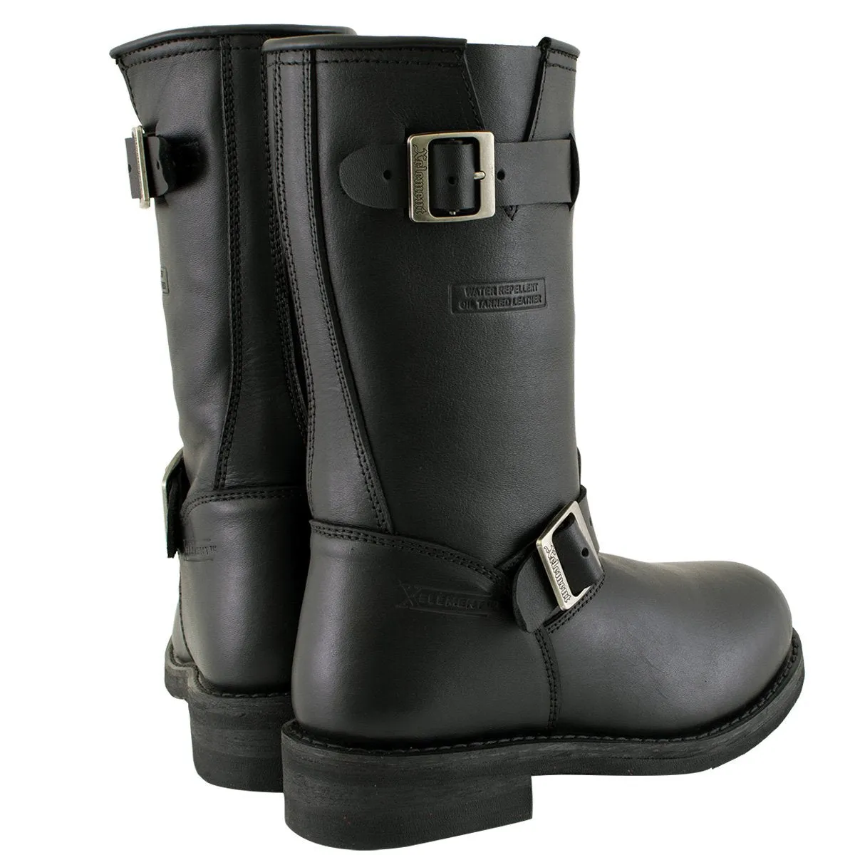 Xelement 2440 'Classic' Women's Black Advanced Engineer Motorcycle Biker Boots