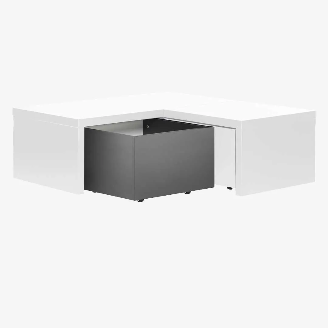 YU Platform Corner Casing - White (Drawers not included)